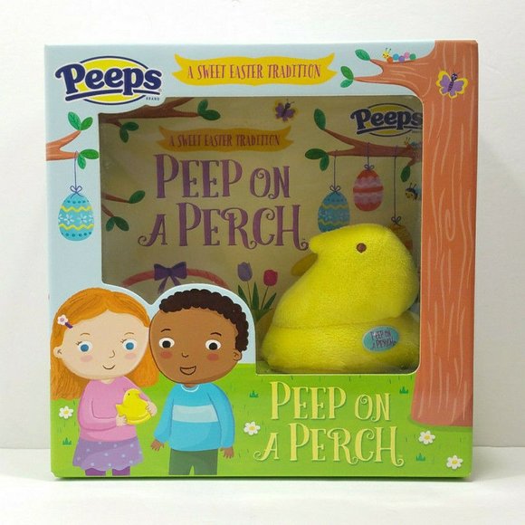 Peeps Other - *SOLD* 19 PEEPS Peep On A Perch Book & Plush Toy Set 3628E3M